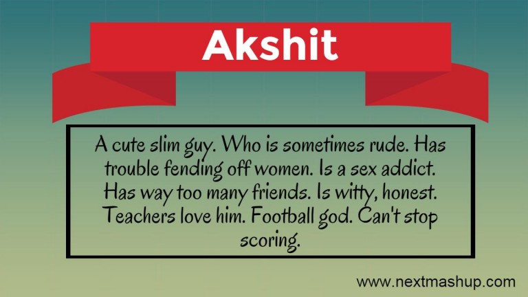 70 Indian Name And Their Hilarious Urban Dictionary Meanings » Next Mashup