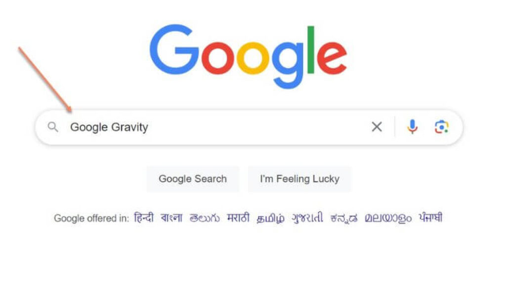 Google Gravity