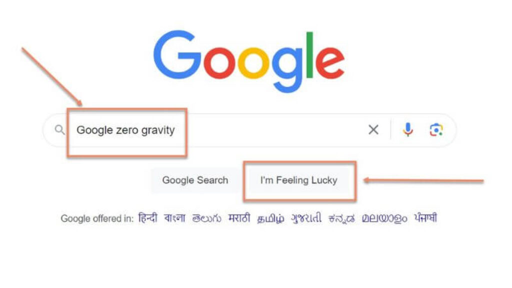 Google 0 gravity