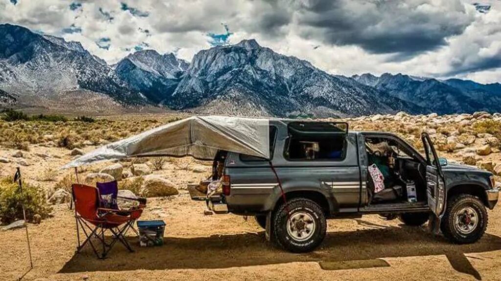 creative truck cap camping ideas